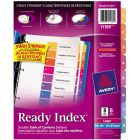 Avery&reg; Ready Index&reg; Table of Content Dividers for Laser and Inkjet Printers, 8 tabs, 6 sets
