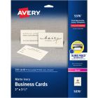 Avery&reg; Printable Business Cards, 2" x 3.5" , Ivory, 250 Cards (05376)