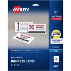 Avery&reg; Printable Business Cards, 2" x 3.5" , White, 250 Cards (08371)