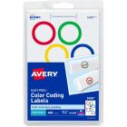 Avery&reg; Color-Coding Labels, Removable Adhesive, 1-1/4" Diameter, 400 Labels