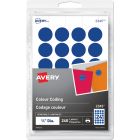 Avery&reg; Removable Colour Coding Labels for Laser and Inkjet Printers, ¾" , Blue