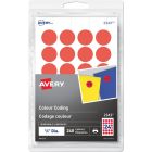 Avery&reg; Removable Colour Coding Labels for Laser and Inkjet Printers, ¾" , Red