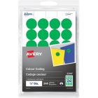 Avery&reg; Removable Colour Coding Labels for Laser and Inkjet Printers, ¾" , Green