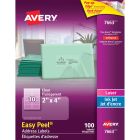 Avery&reg; Rectangle Clear Labels with Easy Peel&reg; 2" x 4" , for Laser/Inkjet Printers