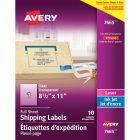Avery&reg; Rectangle Clear Labels 8½" x 11" , for Laser/Inkjet Printers