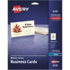 Avery&reg; 2" x 3.5" Ivory Business Cards, Sure Feed(TM), 250 (8376)