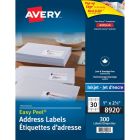Avery&reg; White Rectangle Labels with Sure Feed&trade; Technology Easy Peel&reg;, 1" x 2?" , for Laser and Inkjet Printers