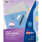 Avery&reg; Big Tab&trade; Write & Erase Plastic Dividers, 8 tabs, 1 set