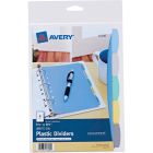 Avery&reg; Durable Plastic Write-On Dividers 5½" x 8½" , 5 tabs