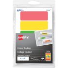 Avery&reg; Removable Rectangular Colour Coding Labels for Laser or Inkjet Printers, 1" x 3"