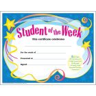 Trend Student of The Week Award Certificate