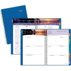Mead&reg; Tropical Weekly Poly Fashion Planner 5-7/8x8-1/4" Bilingual Assorted Blue