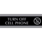 Headline Century Turn Off Cell Phone Sign