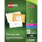 Avery&reg; Eco-Friendly Return Address Labels for Laser and Inkjet Printers, ½" x 1¾"
