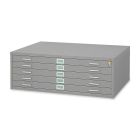 Safco 5 Drawers Steel Flat File & Base