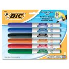 BIC Intensity Low Odor Dry Erase Markers, Assorted Colours, Chisel Tip, 6-Count Pack of Erasable Markers With Low-Odour Ink for a Pleasant Writing Experience