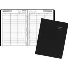 AT-A-GLANCE&reg; Recycled Weekly Appointment Book 11" x 8" Bilingual Black