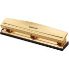 Bostitch Executive Three-Hole Punch 12 Sheets Gold