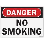 U.S. Stamp & Sign OSHA Danger No Smoking Sign