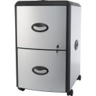 Storex Hard Top Mobile Filing Cabinet - 2-Drawer
