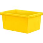 Storex 5.5 Gallon Storage Bins, Yellow
