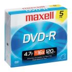 Maxell DVD Recordable Media - DVD-R - 16x - 4.70 GB  Jewel Case