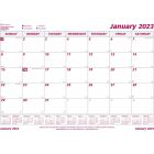 Brownline Monthly Desk Pad Calendar Refill 23-1/2" x 18-1/4" , English