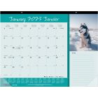 Blueline Man's Best Friend Monthly Desk Pad Calendar 22"x 17" , Bilingual