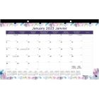 Blueline Passion Monthly Desk Pad Calendar 17-3/4" x 10-7/8" , Bilingual