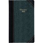 Brownline Daily Planner Hard Cover 13-3/8" x 8" , English, Green