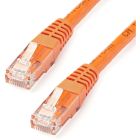 StarTech.com 50ft CAT6 Ethernet Cable - Orange Molded Gigabit - 100W PoE UTP 650MHz - Category 6 Patch Cord UL Certified Wiring/TIA