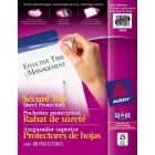 Avery&reg; Diamond Clear Secure Top Sheet Protectors, 25/pk