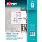 Avery&reg; Post & Protect Removable Self-Adhesive Display Protector