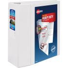 Avery&reg; Heavy Duty View Binder 5" , One Touch&trade; Locking D Rings, White