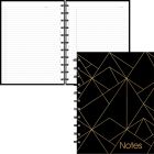 Blueline MiracleBind Gold Collection Notebook Black