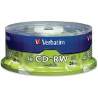 Verbatim 95169 CD Rewritable Media - CD-RW - 4x - 700 MB - 25 Pack Spindle - Silver