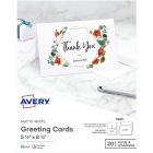 Avery&reg; Half-Fold Greeting Cards for Inkjet Printers, 5½" x 8½"
