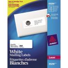 Avery&reg; White Rectangle Labels 1½" x 4" , for Laser and Inkjet Printers