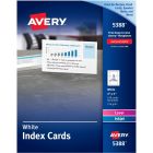 Avery&reg; Index Cards for Laser and Inkjet Printers, 3" x 5"