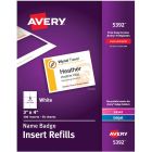 Avery&reg; Name Badge Inserts for Laser and Inkjet Printers, 3" x 4"