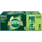 Perrier Carbonated Natural Spring Water Lime 250 ml Slim Can