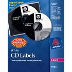 Avery&reg; White CD Labels for Laser Printers, 40 Disc Labels and 80 Spine Labels (5692)