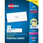 Avery&reg; White Rectangle Labels with Sure Feed&trade; Technology Easy Peel&reg;, 1" x 4" , for Laser and Inkjet Printers