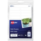 Avery&reg; Multi-Purpose Removable Labels for laser or inkjet printers, ½" x 1¾"