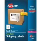 Avery&reg; Shipping Labels, Permanent Adhesive, 8-1/2" x 11" , 100 Labels (5165)