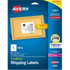 Avery&reg; Shipping Labels, Sure Feed, 3-1/3" x 4" , 150 White Labels (5264)