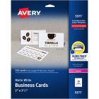 Avery&reg; Business Cards Laser and Inkjet White 250/pkg