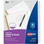 Avery&reg; Big Tab&trade; Write & Erase Dividers 8 tabs