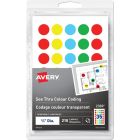 Avery&reg; See Thru Removable Colour Coding Labels Handwrite, ¾