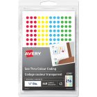 Avery&reg; See Thru Removable Colour Coding Labels Handwrite, ¼"